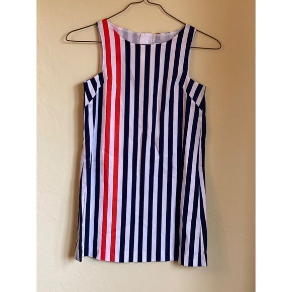 MILLY Minis Angular Shift Dress Girls Striped Multicolor Size 12 - Picture 1 of 3